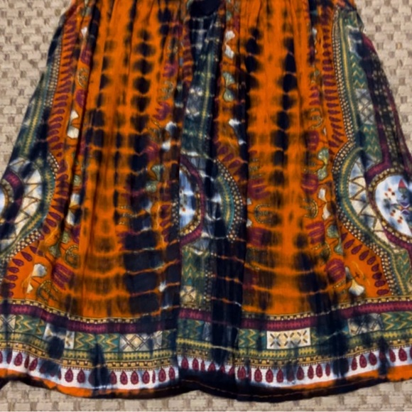 Women’s World Market boho flare top, sm, multi-colored, slightly used. - Picture 2 of 8